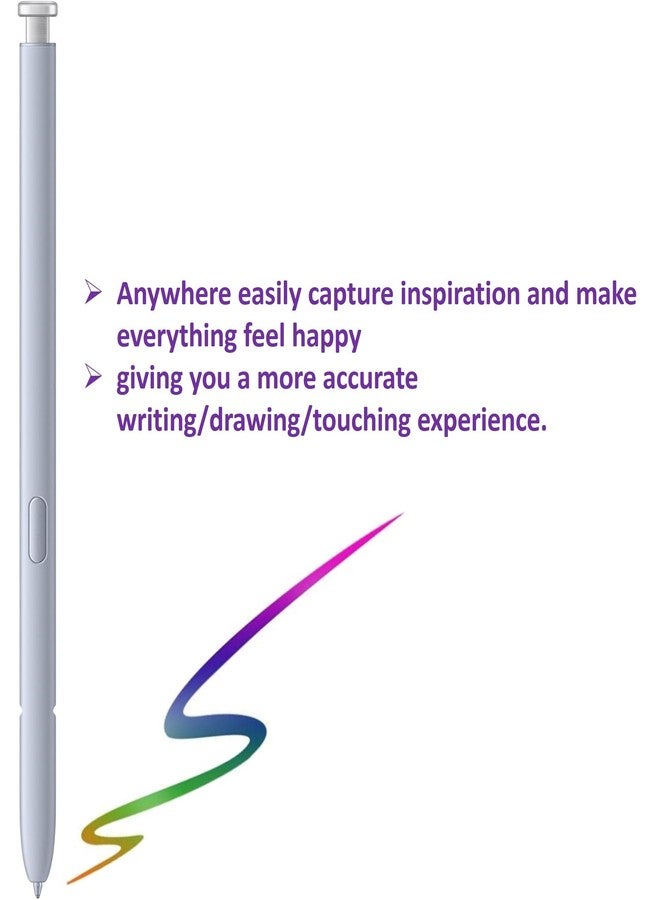 SLQ قلم بديل لجهاز سامسونج جالاكسي إس 25 ألترا، قلم فضي فاتح بديل لجهاز إس 25 ألترا مع 5 رؤوس/أطراف (أزرق) - Image 4